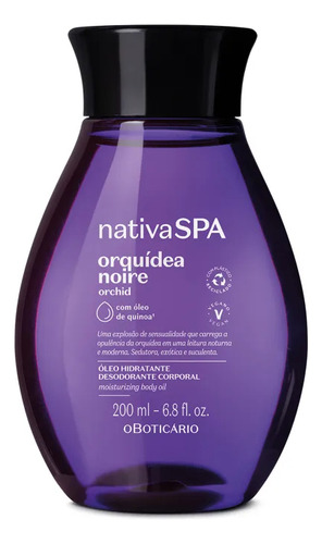 Óleo Hidratante  Corporal Nativa Spa Orquídea Noire 200ml