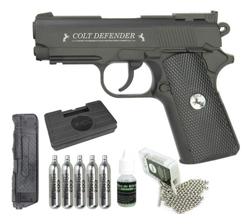 Pistola De Pressão Co2 Colt Defender Full Metal 4,5+kit Pro