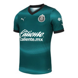 Jersey Puma Futbol Chivas Tercero Fan 23/24 Hombre Verde