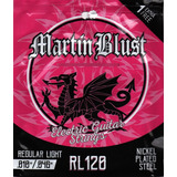 Encordado Cuerdas Guitarra Eléctrica Martin Blust 010 + 1°