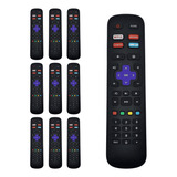 Kit 10 Controle Remoto Compatível Tv Philco Roku Smart