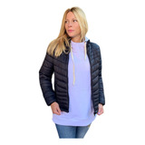 Campera Mujer Corta Entallada Inflable Importada Way Voo