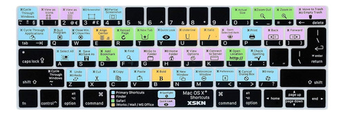 Protector De Teclado Shorcuts Mac Os X Para Macbook Air A170