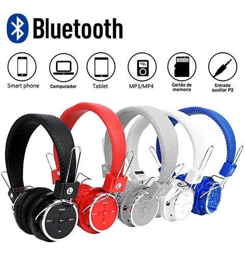 Fone Ouvido Bluetooth P2 B05 Sd Fm Celular Micro 4.1 S/fio