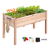 Vevor Cama De Jardín Elevada Madera De Abeto 120x58x76 Cm