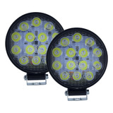 Faros Luz Blanca C/estrobo 14 Leds Tunelight Universales 56w