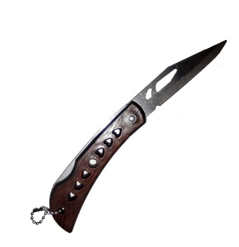 Navaja Cuchillo Filosa Retractil Simil Madera Camping