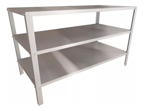 Mesa De Inox Industrial Para Açougue Com Prateleiras