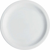 Kit 50 Prato Raso Jantar Iguaçu Refeição Porcelana