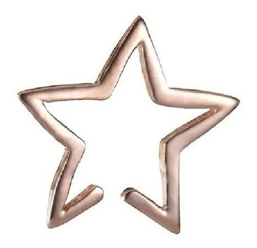 Aretes Pendientes Pin Estrellas Color Oro Rosa Para Mujer