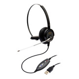 Headset Usb Voip C/ Tubo De Voz Mod. Dh-60t - Zox