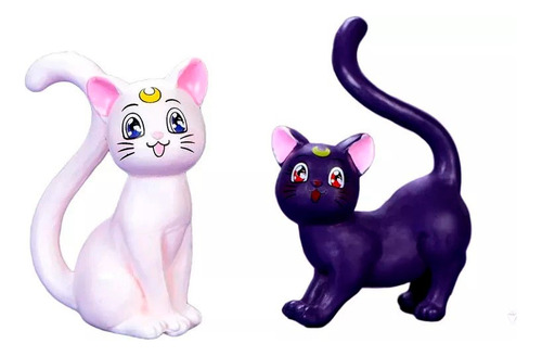 Figuras Sailor Moon Coleccion Gatos Luna Y Artemis