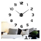 Reloj De Pared 3d Flotante Design Sin Marco Moda Italy 40cm