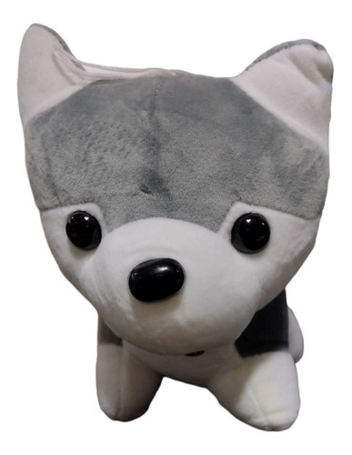 Peluche De Perro Husky Siberiano Con Textura Muy Suave