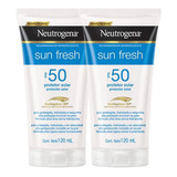 Kit 2 Protetor Solar Neutrogena Sun Fresh Fps 50 120ml