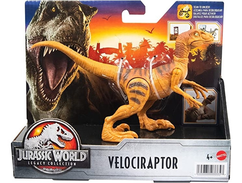 Dinosaurio Velociraptor Jurassic World Original Mattel.