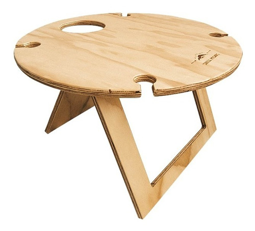 Mesa De Picnic Plegable Para 4 - Redonda