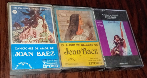 Lote 3 Cassettes De Joan Báez