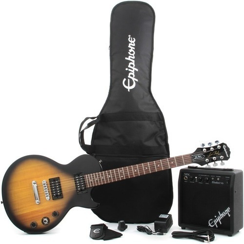 Guitarra Electrica EpiPhone Sunburst Ampli Fda Afinador Inc.