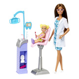 Barbie Careers - Muñeca Y Juego De Dentista Con Accesorios.