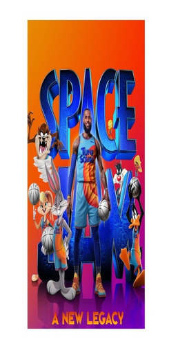 Adesivo Decorativo De Porta Space Jam Lebron James (cod.sj2)