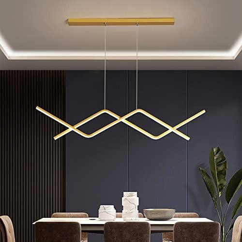 Lustre Pendente Moderno Led 50w Black Gold Dimerizavel