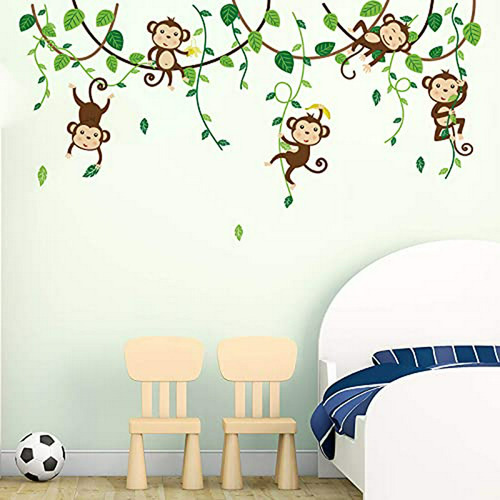 Calcomanías De Pared Para Habitación De Niños, Diseño De Mon