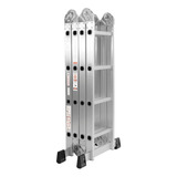 Escalera De Aluminio Fiwaki Multipropósito 4x4 Color Gris
