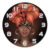 Abucaky Reloj De Pared Para Mujer Afroamericana, Funciona C.