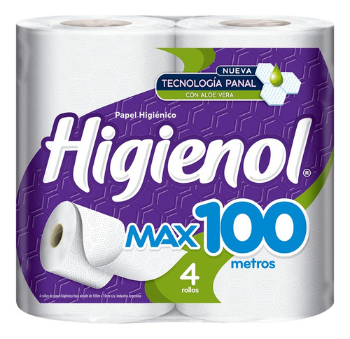 Papel Higiénico Higienol Max Panal - 100 Metros- 40 Unidades