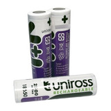 3 Piezas 18650 Uniross 3.7v - 2500ah Recargable Litio