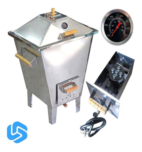 Churrasqueira Bafo Forno Defumador Inox 12kg Grelha