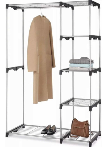 Closet Rack Organizador De Ropa Y Zapatos Con Entrepaños