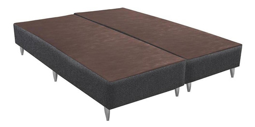 Base Sommier Linho Cinza Queen (158x198x30) - Ortobom