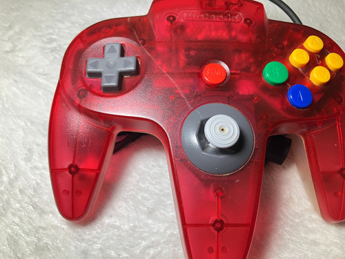 Controle Original Nintendo 64 N64 Melancia Red Analogico 100