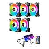 Ventiladores Coolmoon Rgb De 120 Mm, Silencioso, Para Comput