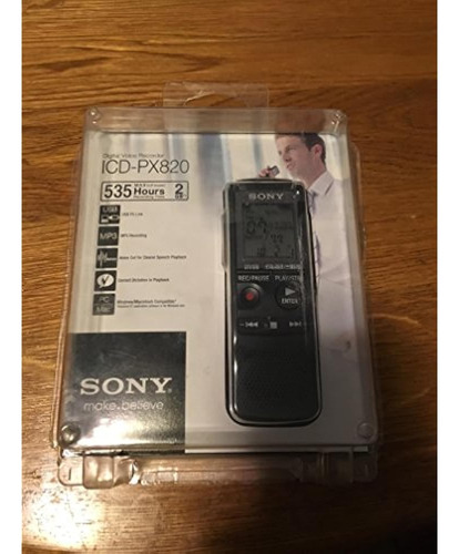 Sony Icdpx820 Grabadora De Voz Digital Negro
