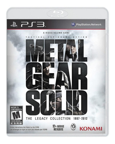 Metal Gear Solid: The Legacy Collection  Metal Gear Solid Standard Edition Konami Ps3 Físico