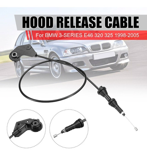 Cable Apertura Capot Para Bmw Serie 3 E46 Y Serie 5 E39 Foto 2