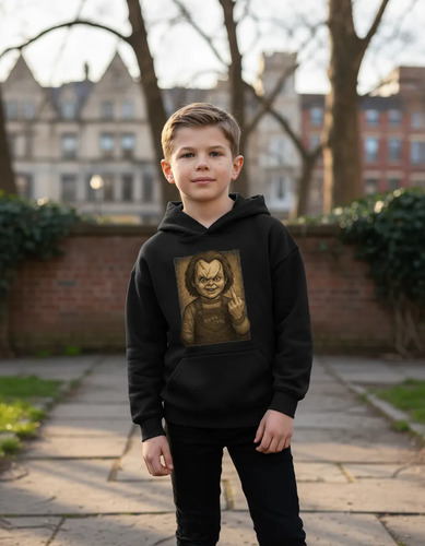Sudadera Halloween Chucky Con Capucha Tq98