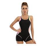 Bañador Deportivo Una Pieza Conservador Colorblock Mujer