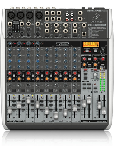 Consola Behringer Qx1622usb Xenyx Mixer 12 Canales Efx Usb