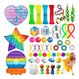 Kit De Brinquedos Pop It Fidget, 53 Unidades, Caixa De Prese