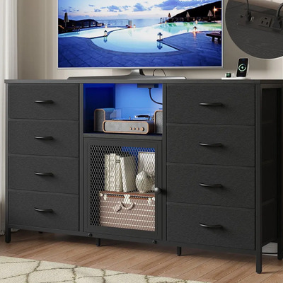 Cómoda 9 Cajones Cajonera Organizador Mueble Para Ropa con RGB | Envío gratis