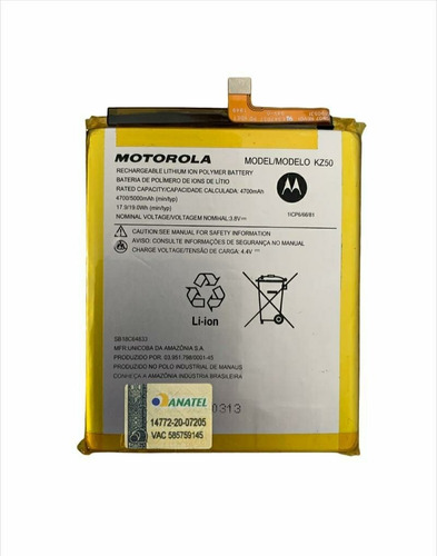 Bateira Moto G8 Power Motorola Xt2041 Kz50 Original Nova