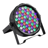 Refletor Canhao Led Par 64 Rgbw 54 Leds 3w Dmx Slim Pro Bivolt