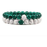 Set De Pulsera De Piedras Unisex Parejas Mod. Duo