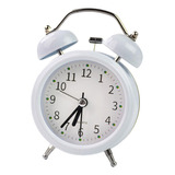 Reloj Despertador De Doble Campana, Reloj Despertador Blanco