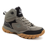 Zapatilla Topper Grove High Gris Castor/negro