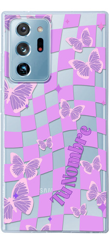 Funda Para Galaxy Para Mujer Cuadros Mariposas Con Nombre